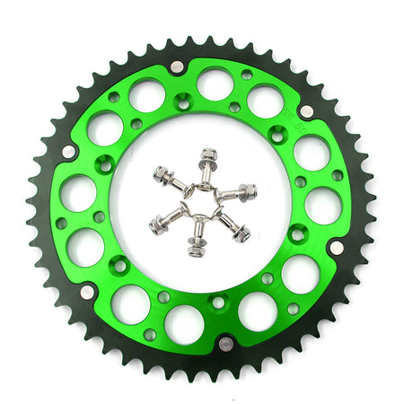 KKE 44T/48T/49T/50T/51T Green Blue Rear Billet Sprocket For KAWASAKI