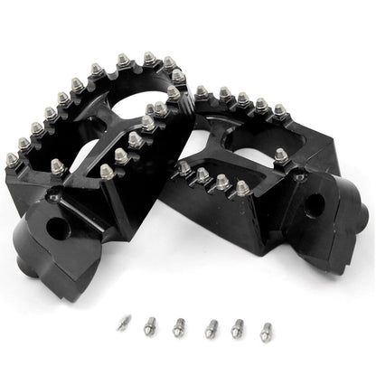 KKE BILLET CNC FOOTPEGS FOR YAMAHA YZ85 YZ125 YZ250 YZ426F YZ450F WR250F WR450F BLUE BLACK SILVER OPTIONAL