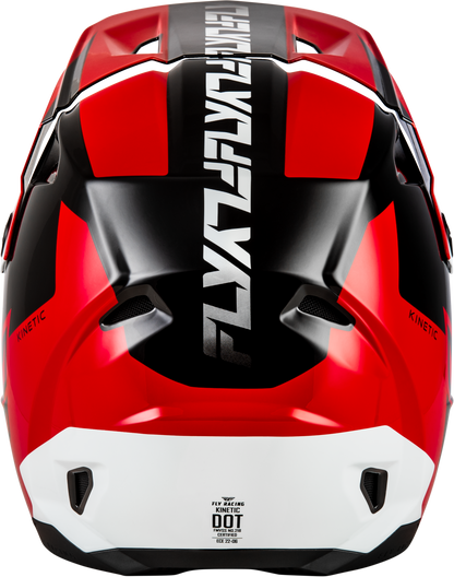 Kinetic Crest Helmet Red/Black/White Xl