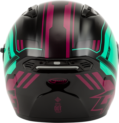Of 87 Duke Helmet Black/Aqua/Coral Xl