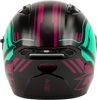 Of 87 Duke Helmet Black/Aqua/Coral Md
