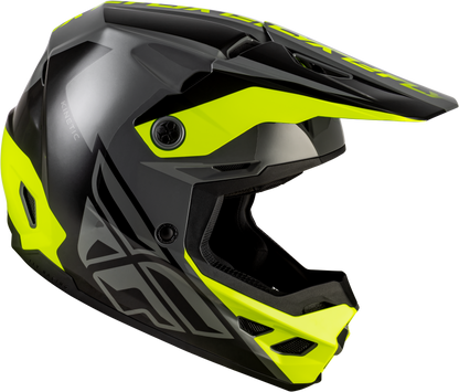 Kinetic Crest Helmet Grey/Black/Hi Vis Md
