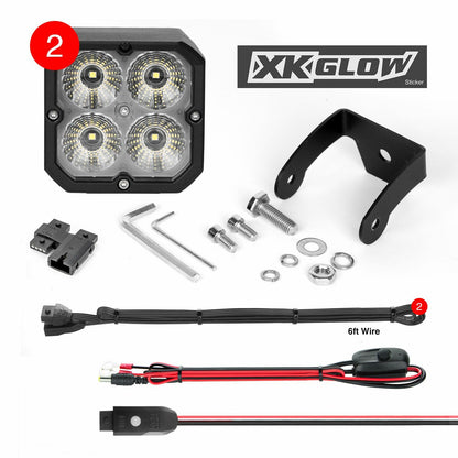 20w Rgb Pod Lights Flood Beam Pr