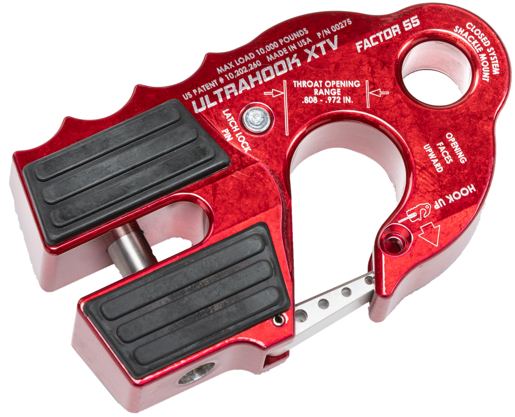 Ultrahook Xtv Winch Shackle Mount Red