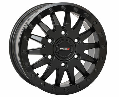 System 3 SB8 Beadlocks + Journey Rock Poison tires (Mounted UTV Kit) | Matte Black 5/4.5 bolt pattern PlanetSXS