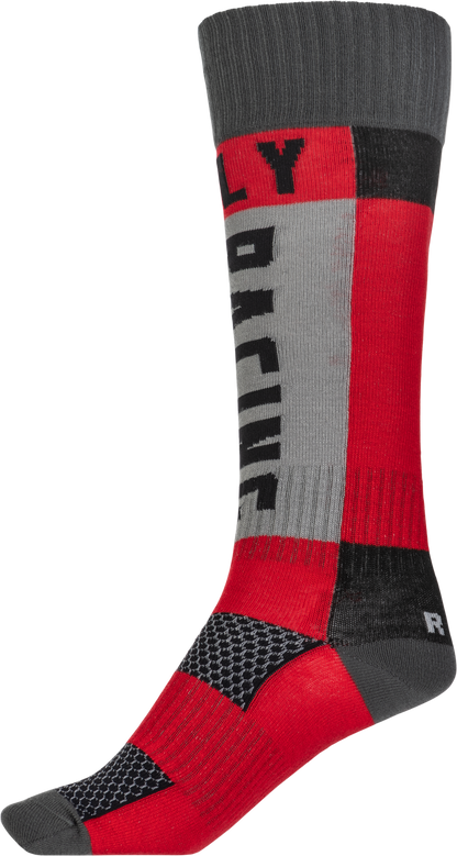 Youth Mx Socks Thick Red/Grey