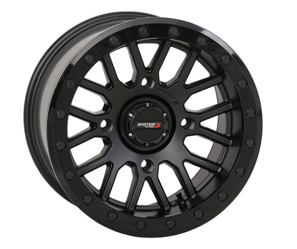 System 3 SB9 Matte Black 15x9 +10mm EFX Motovator kit
