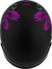 Hh 65 Corvus Helmet W/Peak Matte Black/Purple/Grey Lg