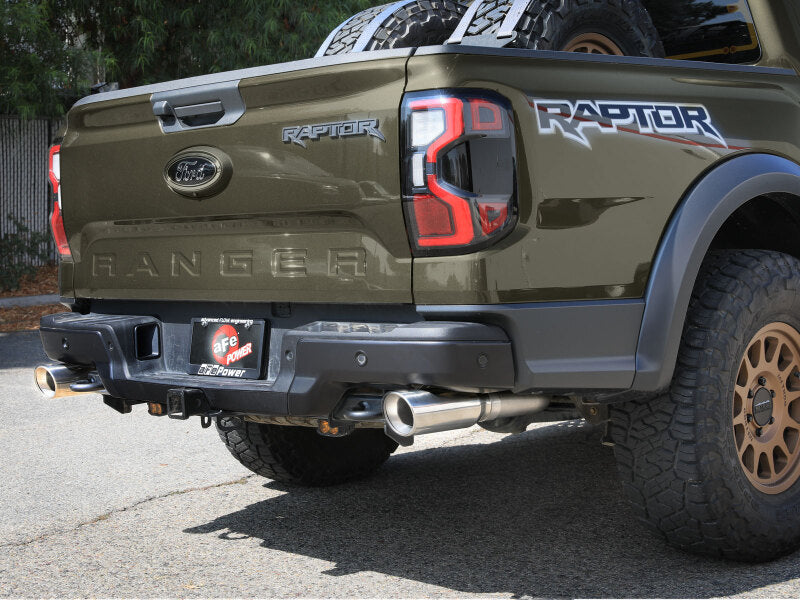 aFe 24-25 Ford Ranger Raptor Vulcan Series 3in 304 SS Cat-Back Exhaust w/ Polished Tips