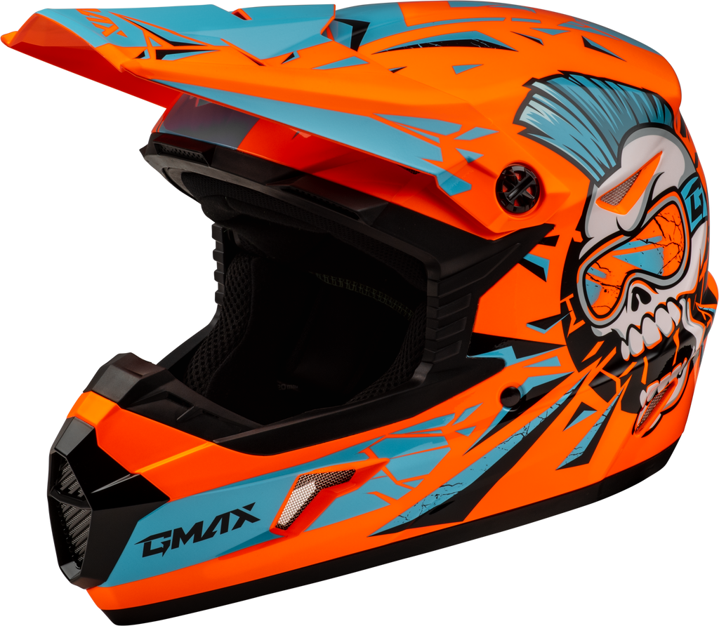 Youth Mx 46y Unstable Helmet Hi Vis Orange/Blue Yl