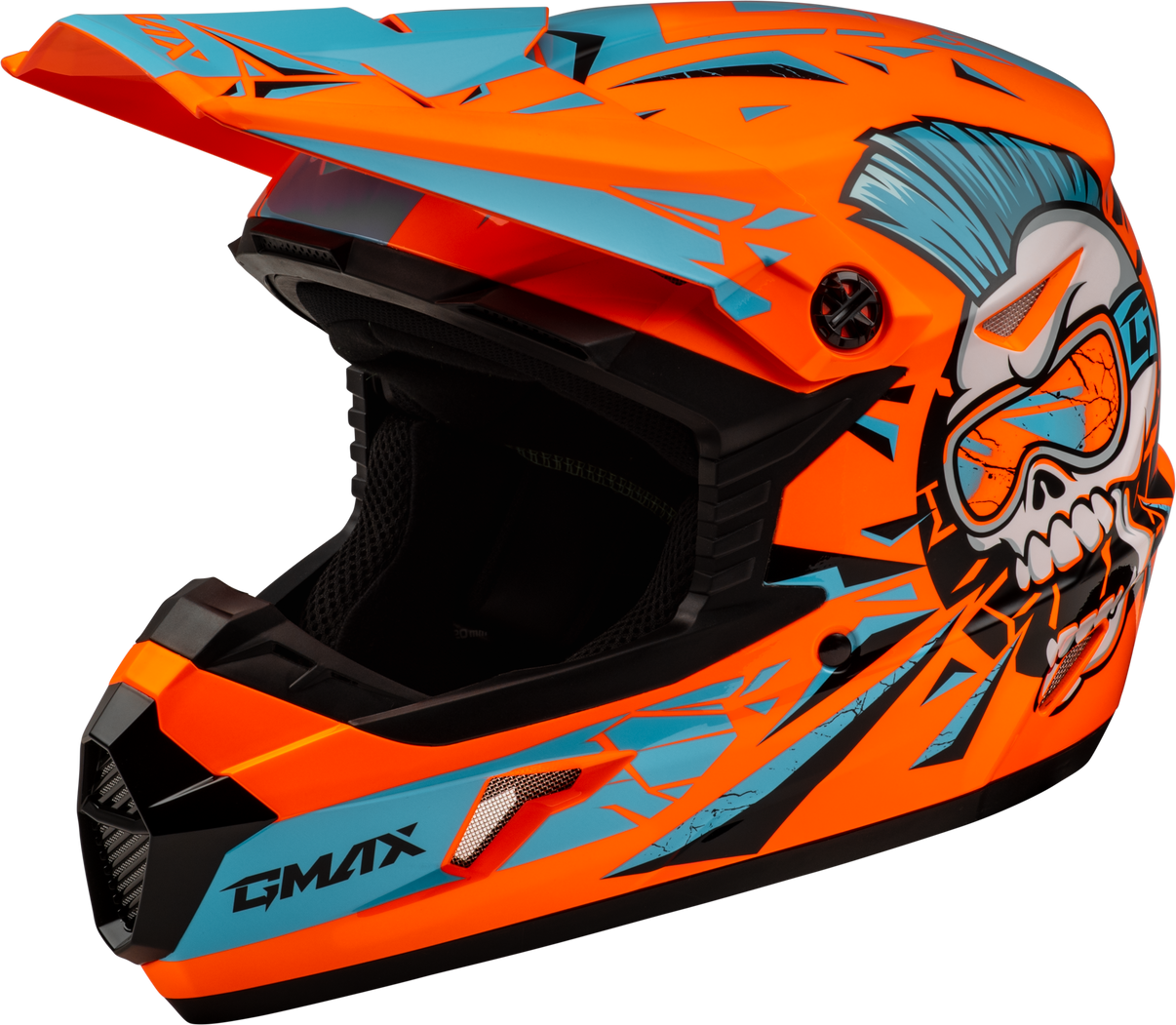Youth Mx 46y Unstable Helmet Hi Vis Orange/Blue Yl