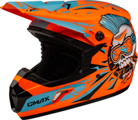 Youth Mx 46y Unstable Helmet Hi Vis Orange/Blue Yl