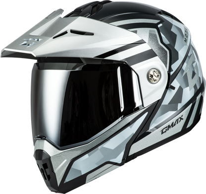 Md 74 Striker Modular Helmet W Slvr Shield Slvr/Blu Mtlc Xs