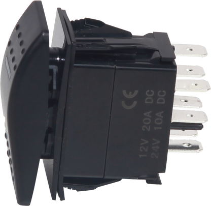 Lighted Rocker 3 Position Switch Blue