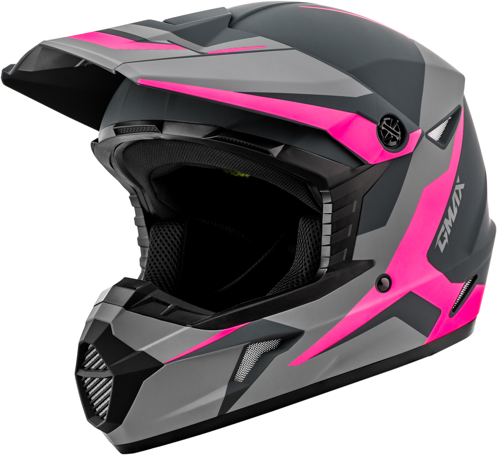Mx 46 Cyclus Hemet Matte Grey/Pink Xl