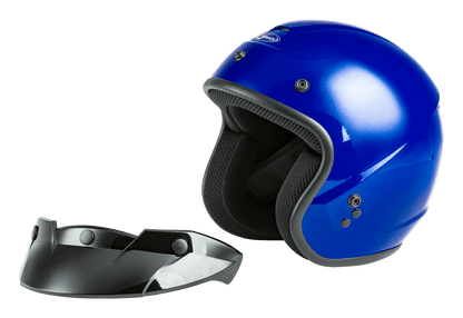 Of 2 Open Face Helmet Blue Xs