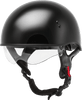 Hh 65 Half Helmet Naked Black Xl