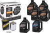 V Twin Oil Change Kit Mineral Evo Chrome Filer