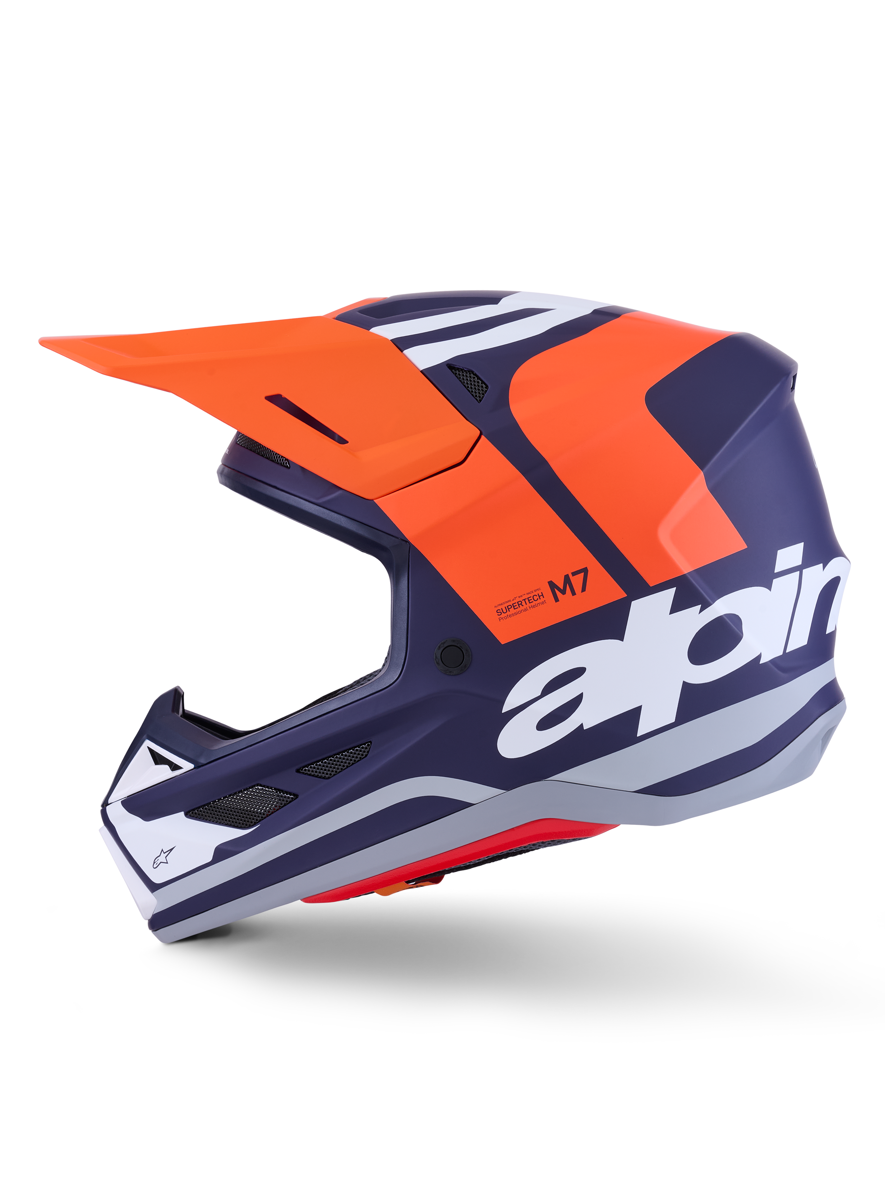 Sm7 Core Helmet Orng/Blue Matt Xl