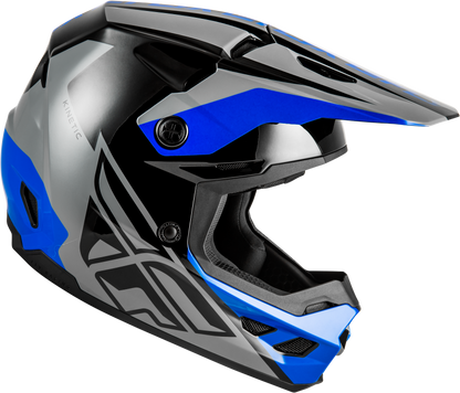 Kinetic Crest Helmet Grey/Black/Blue Xl