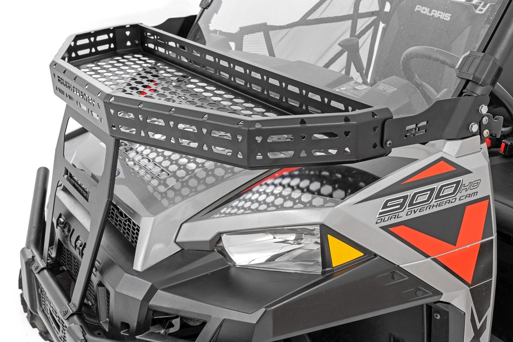 Front Cargo Rack | 6" Black Slimline | Polaris Ranger XP 900/Ranger XP 1000 | 93148