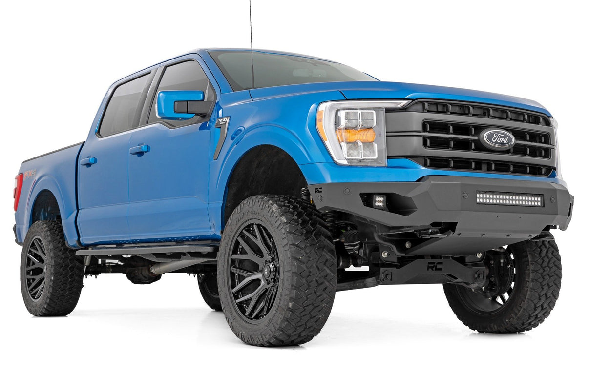 High Clearance Front Bumper | LED Lights & Skid Plate | Ford F-150 (21-25) | 10809A
