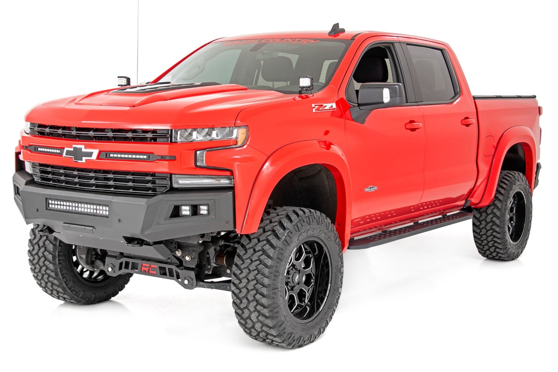 RPT2 Running Boards | Crew Cab | Black | Chevy/GMC 1500/2500HD/3500HD (19-25 & Classic) | 44002