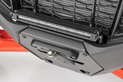 LED Light | Winch Mount | Front | 10" Black Slimline | Polaris RZR Pro R  | 93140