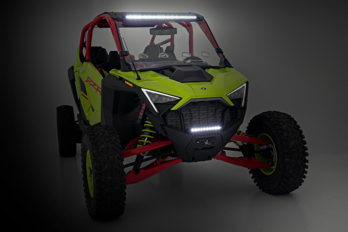 LED Light | Winch Mount | Front | 10" Black Slimline | Polaris RZR Pro R  | 93140