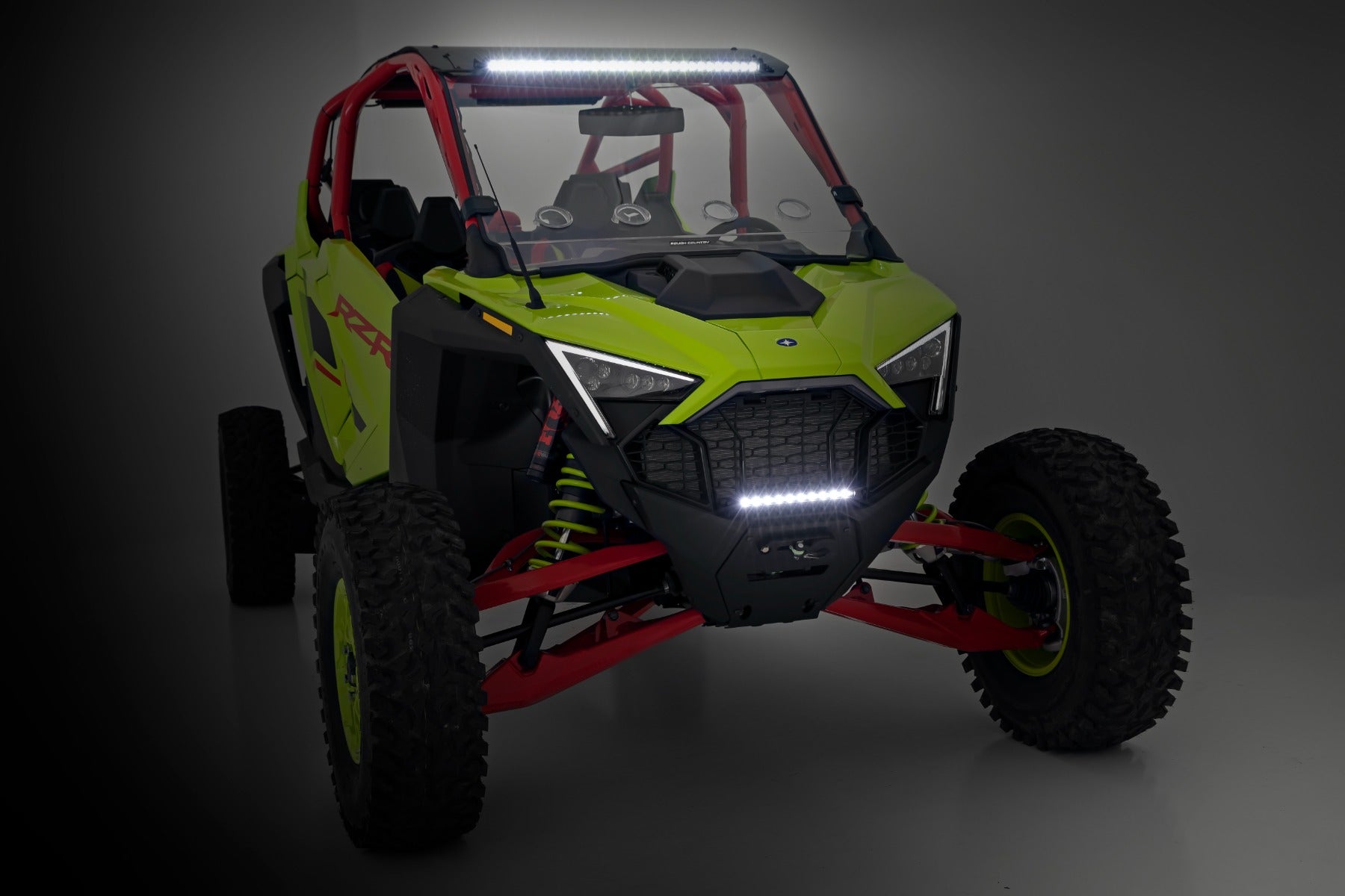 LED Light | Winch Mount | Front | 10" Black Slimline | Polaris RZR Pro R  | 93140