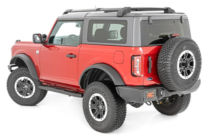 Oval Nerf Steps | 2-Door | Black | Ford Bronco (2 Door) 4WD (2021-2025) | 21012