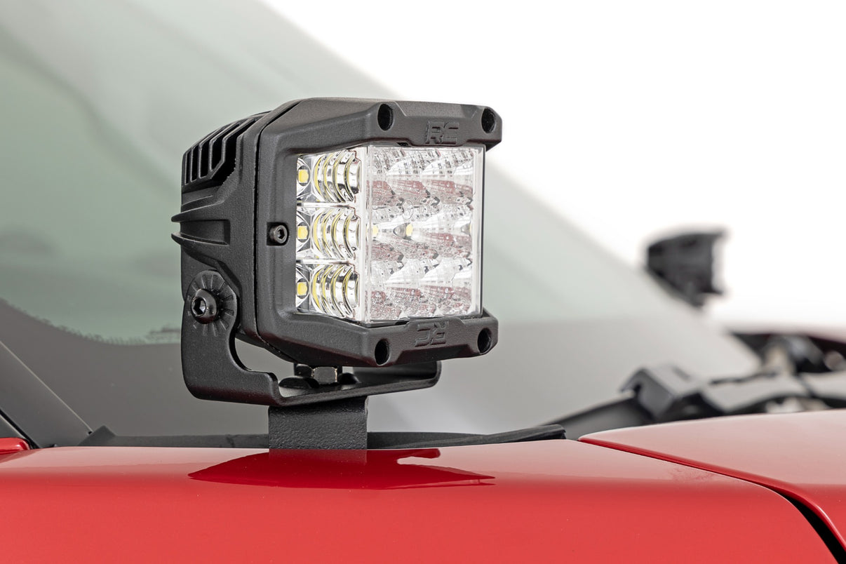 LED Light Kit | Ditch Mount | 2" Black Pair | Flood | Toyota Tundra (22-25) | 71072