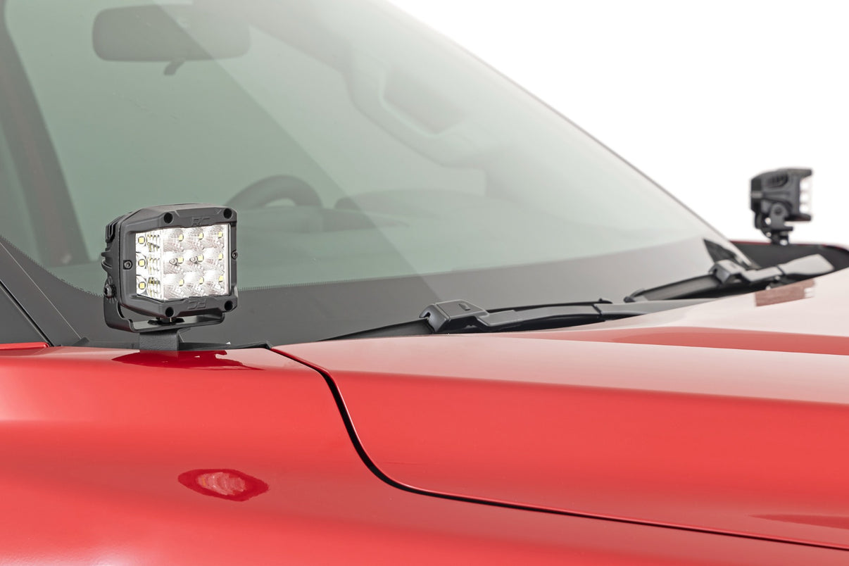 LED Light Kit | Ditch Mount | 2" Black Pair | White DRL | Toyota Tundra (22-25) | 71073