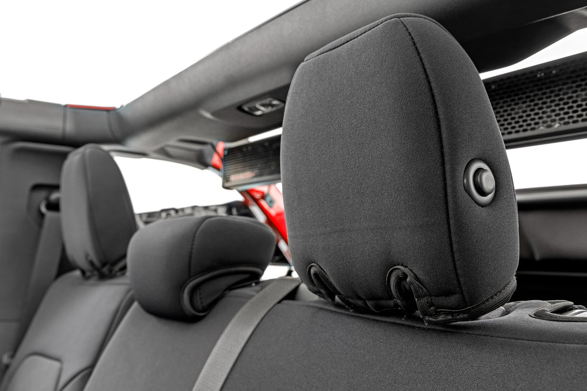 Seat Covers | Bucket Seats |W/Fold Down RR Armrest |FR & RR | 4DR | Ford Bronco (21-25) | 91059
