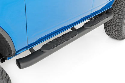 Oval Nerf Step | 4-Door | Black | Ford Bronco 4WD (2021-2025) | 21011