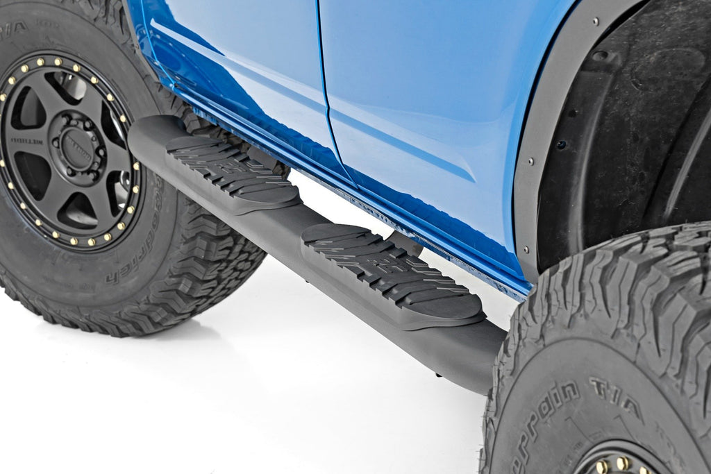 Oval Nerf Step | 4-Door | Black | Ford Bronco 4WD (2021-2025) | 21011
