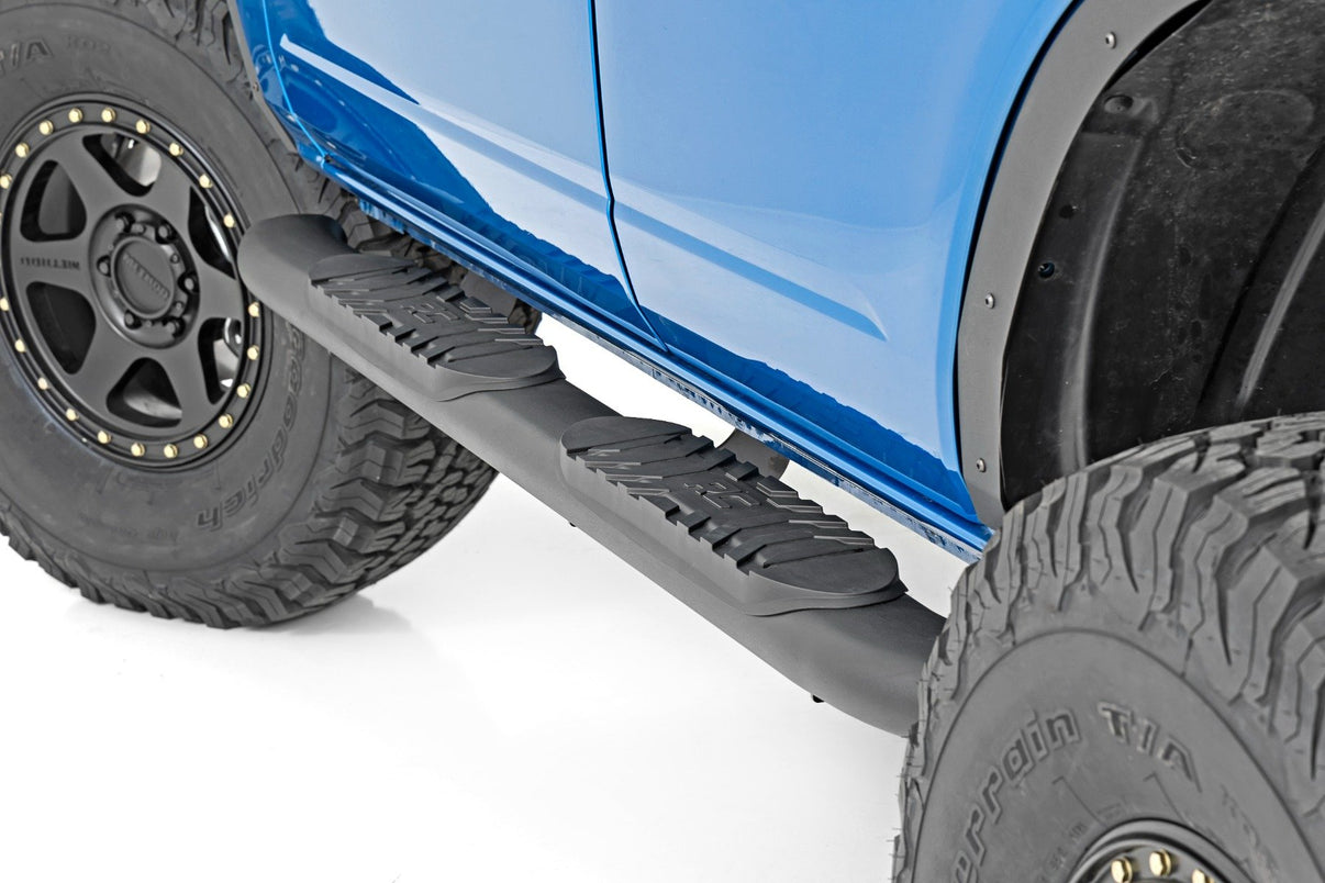 Oval Nerf Step | 4-Door | Black | Ford Bronco 4WD (2021-2025) | 21011