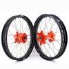 KKE 1.85*19 & 2.15*19 Flat Track Wheels for KTM EXC EXC-F EXC-W 125-530CC 2003-2025 Spoked Rims