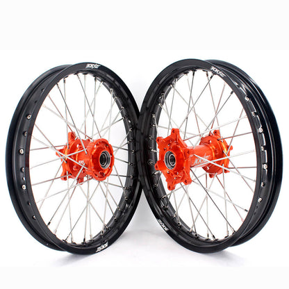 KKE 1.85*19 & 2.15*19 Flat Track Wheels for KTM EXC EXC-F EXC-W 125-530CC 2003-2025 Spoked Rims