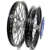 KKE 21 & 19 Casting MX Wheels for YAMAHA YZ250F 2001-2021 YZ450F 2003 Silver