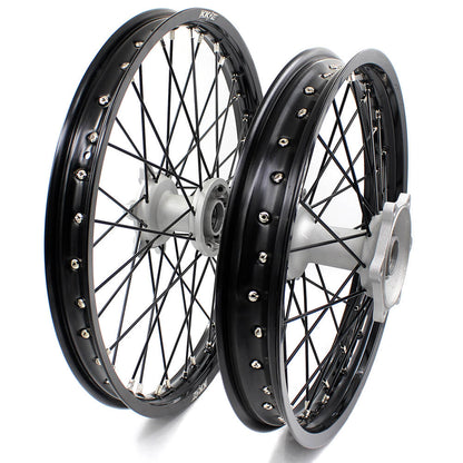 KKE 21 & 19 Casting MX Wheels for YAMAHA YZ250F 2001-2021 YZ450F 2003 Silver