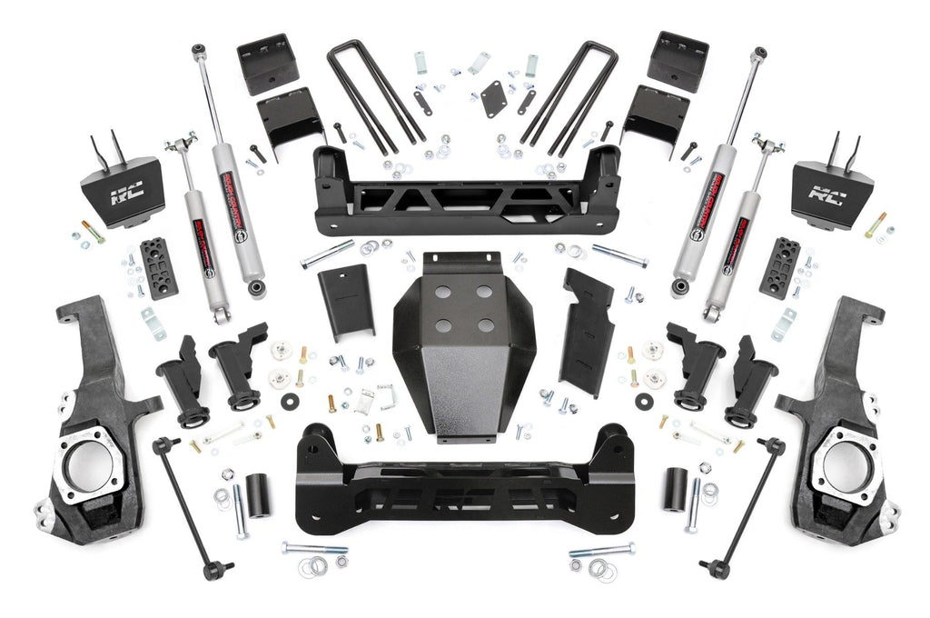 Rough Country | 5 Inch Lift Kit | Torsion Drop | w/ Overloads | Chevy/GMC 2500HD/3500HD (20-26) | 111030