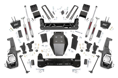 Rough Country | 5 Inch Lift Kit | Torsion Drop | w/ Overloads | Chevy/GMC 2500HD/3500HD (20-26) | 111030