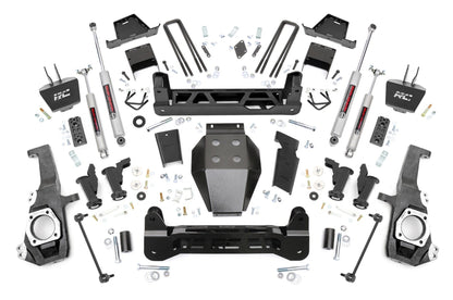 Rough Country | 7 Inch Lift Kit | Torsion Drop | w/ Overloads | Chevy/GMC 2500HD/3500HD (20-26) | 111230