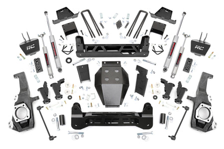 Rough Country | 7 Inch Lift Kit | Torsion Drop | w/ Overloads | Chevy/GMC 2500HD/3500HD (20-26) | 111230
