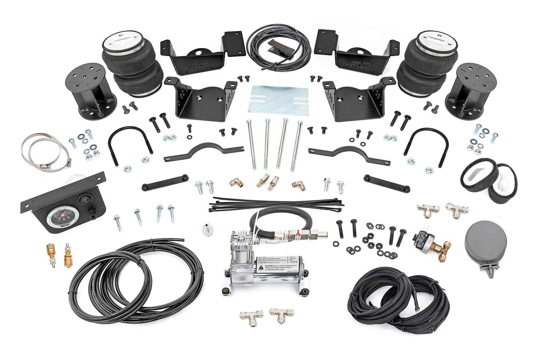 Air Spring Kit w/compressor | 3-5 Inch Lift Kit | Chevy/GMC 2500HD/3500HD (20-25) | 100345C