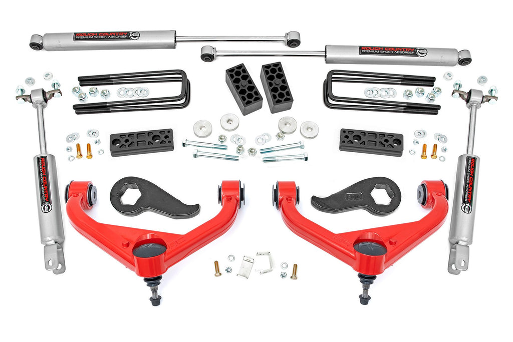 3 Inch Lift Kit | Chevy/GMC Sierra 3500 HD/Silverado 3500 HD 2WD/4WD (20-25) | 95630RED