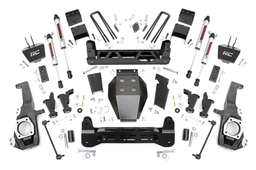 Rough Country | 5 Inch Lift Kit | Torsion Drop | V2 | w/ Overloads | Chevy/GMC 2500HD/3500HD (20-26) | 111070