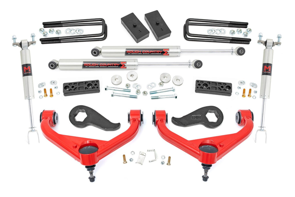 3 Inch Lift Kit | UCAs | M1 | w/ Overloads | Chevy/GMC 2500HD/3500HD (20-25) | 97740RED