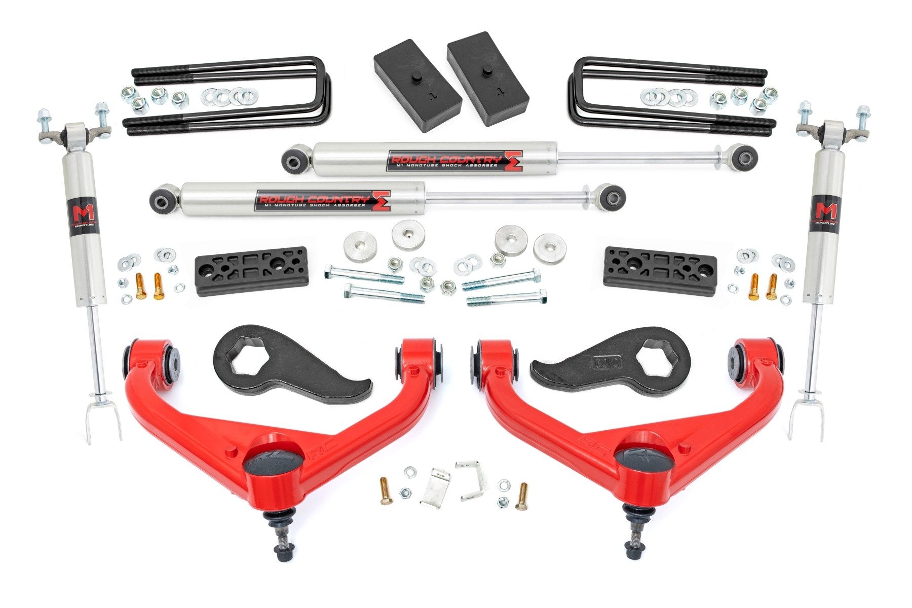 3 Inch Lift Kit | UCAs | M1 | w/ Overloads | Chevy/GMC 2500HD/3500HD (20-25) | 97740RED